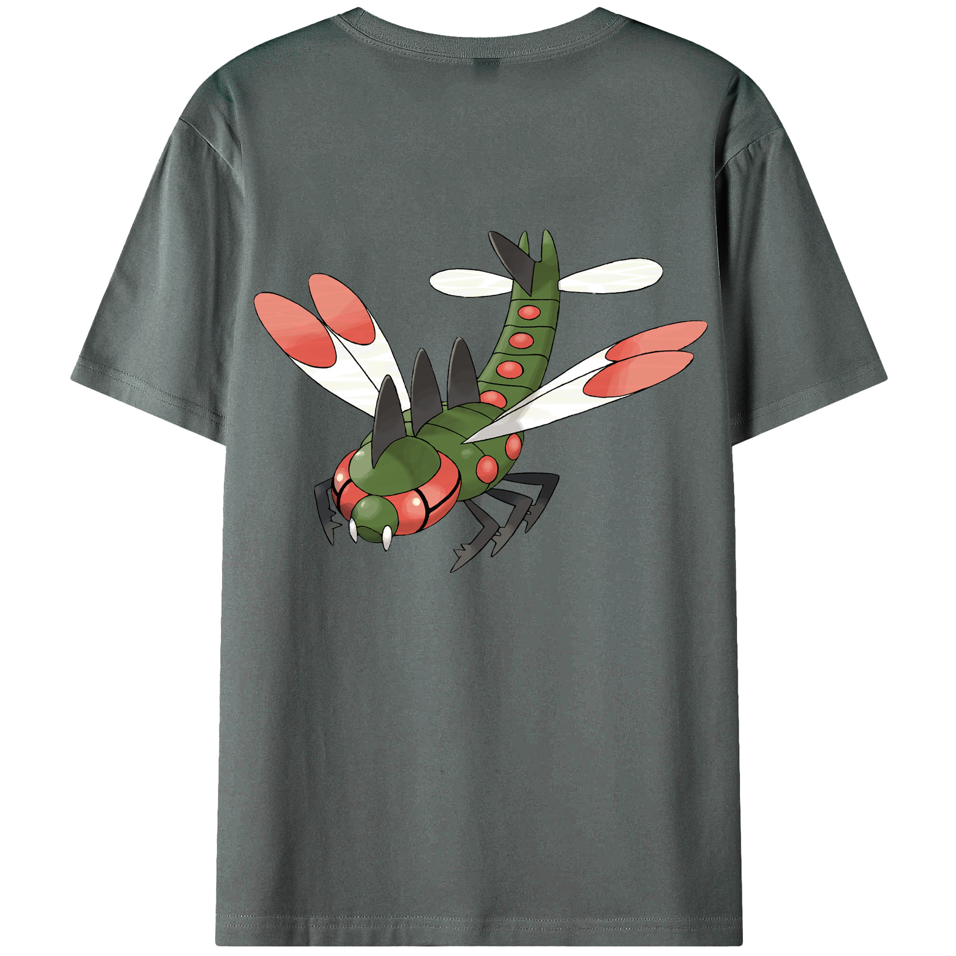（画像用） ポケットモンスター Pokémon 綿100％ メンズ半袖Tシャツ（バックプリント） 通気性
